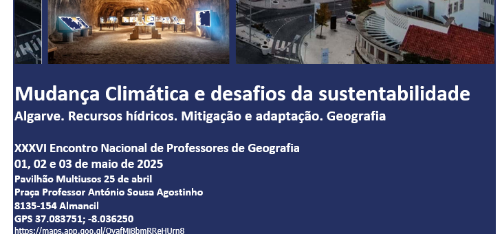 XXXVI ENCONTRO NACIONAL DE PROFESSORES DE GEOGRAFIAMudança Climática e desafios da sustentabilidadeAlgarve. Recursos hídricos. Mitigação e adaptação. Geografia